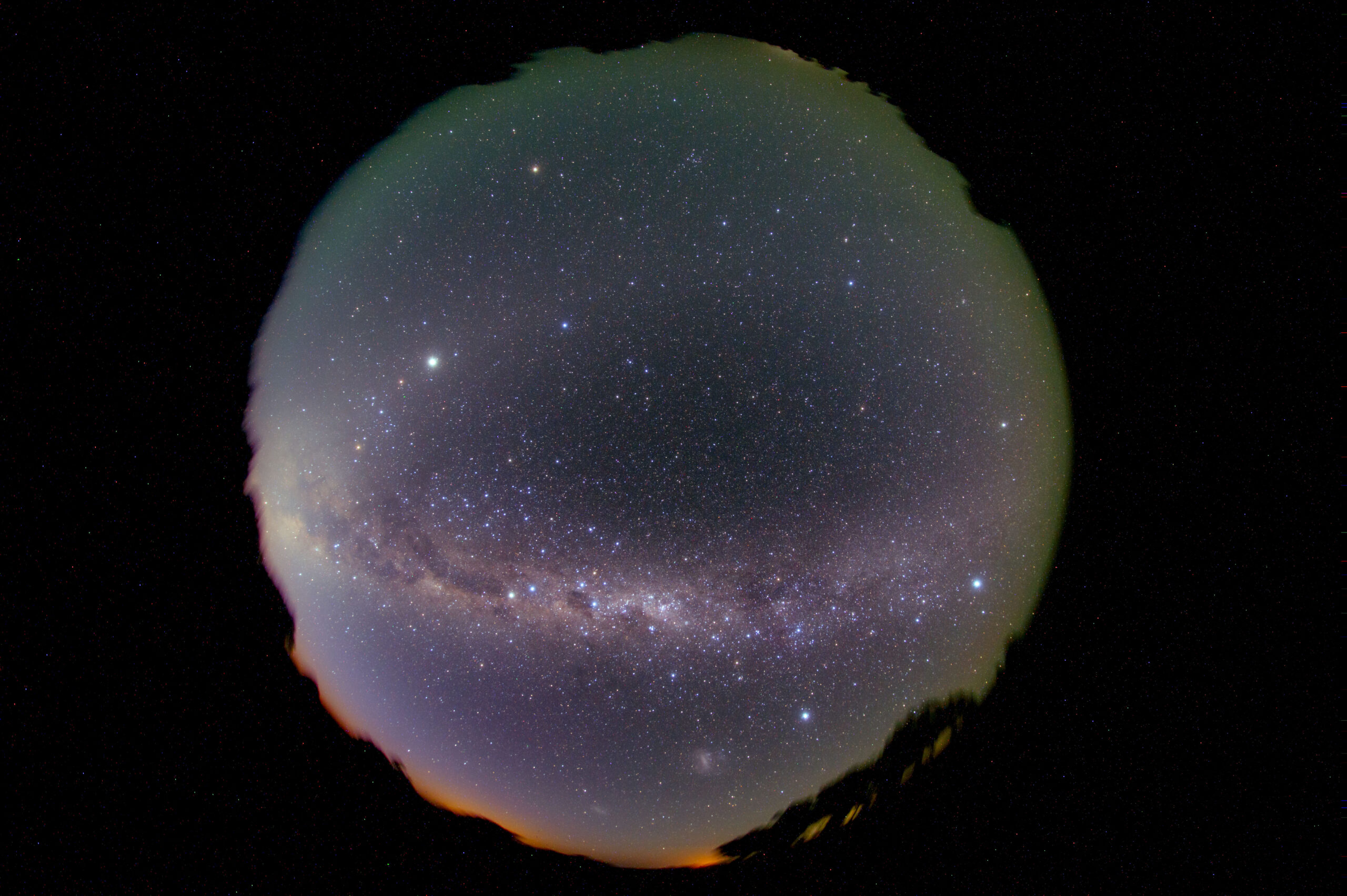 Fisheye view of the Southern Milky Way